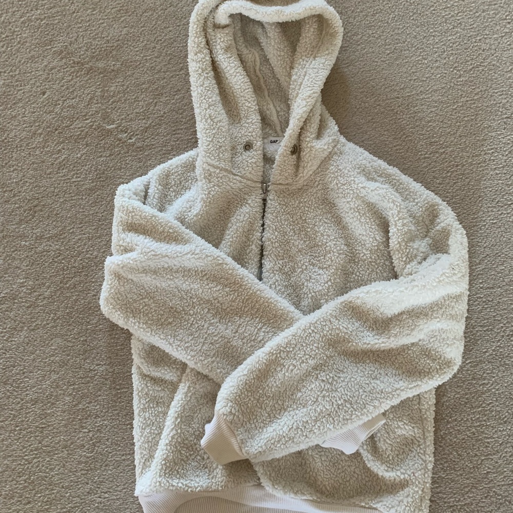 Garage fleece hoodie halfzip.
